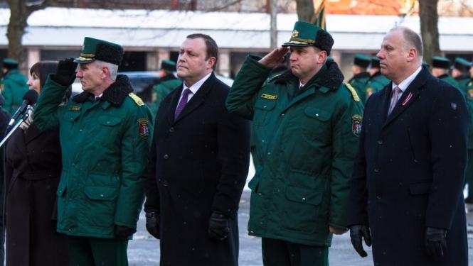 Notika Valsts robežsardzes priekšnieku maiņas ceremonija