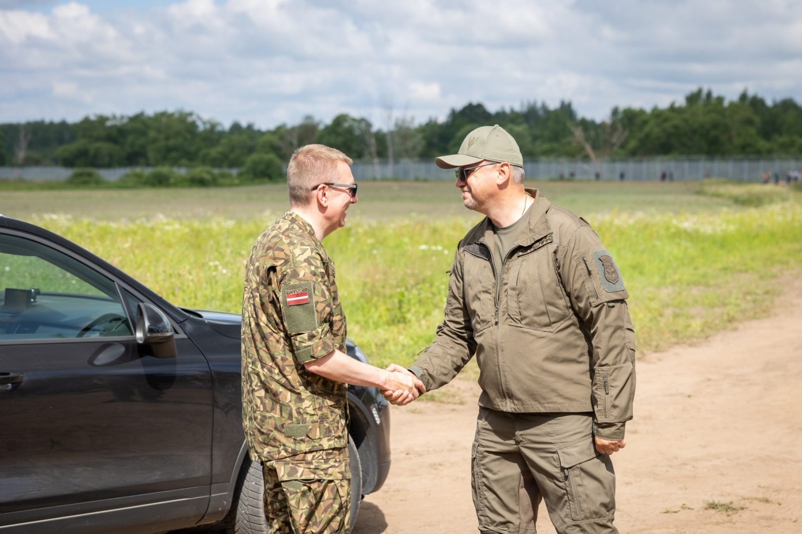 FOTO:  Valsts prezidents Edgars Rinkēvičs apmeklē Latvijas austrumu robežu 