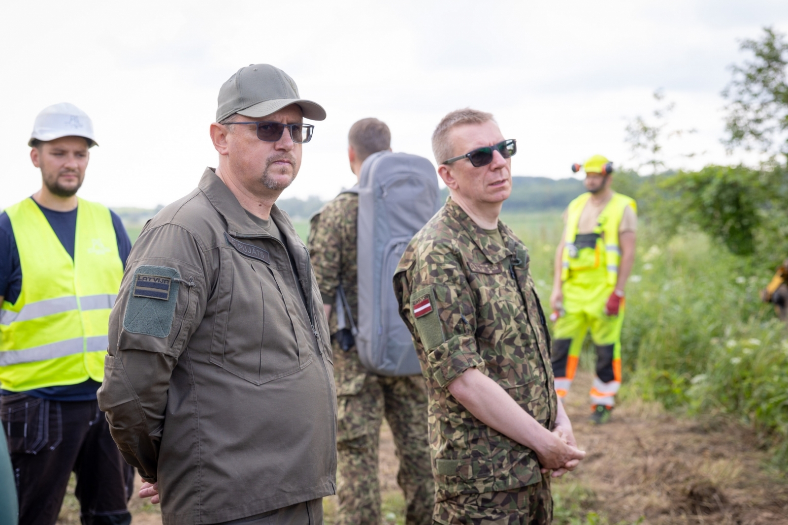 FOTO:  Valsts prezidents Edgars Rinkēvičs apmeklē Latvijas austrumu robežu 