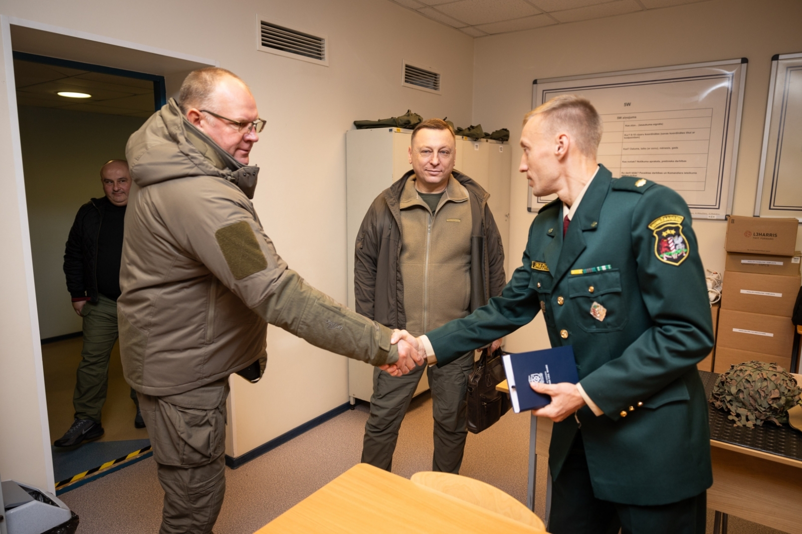 FOTO: Ukrainas Valsts Robežsardzes Dienesta priekšnieka vietnieki apmeklē VRS un VRK 