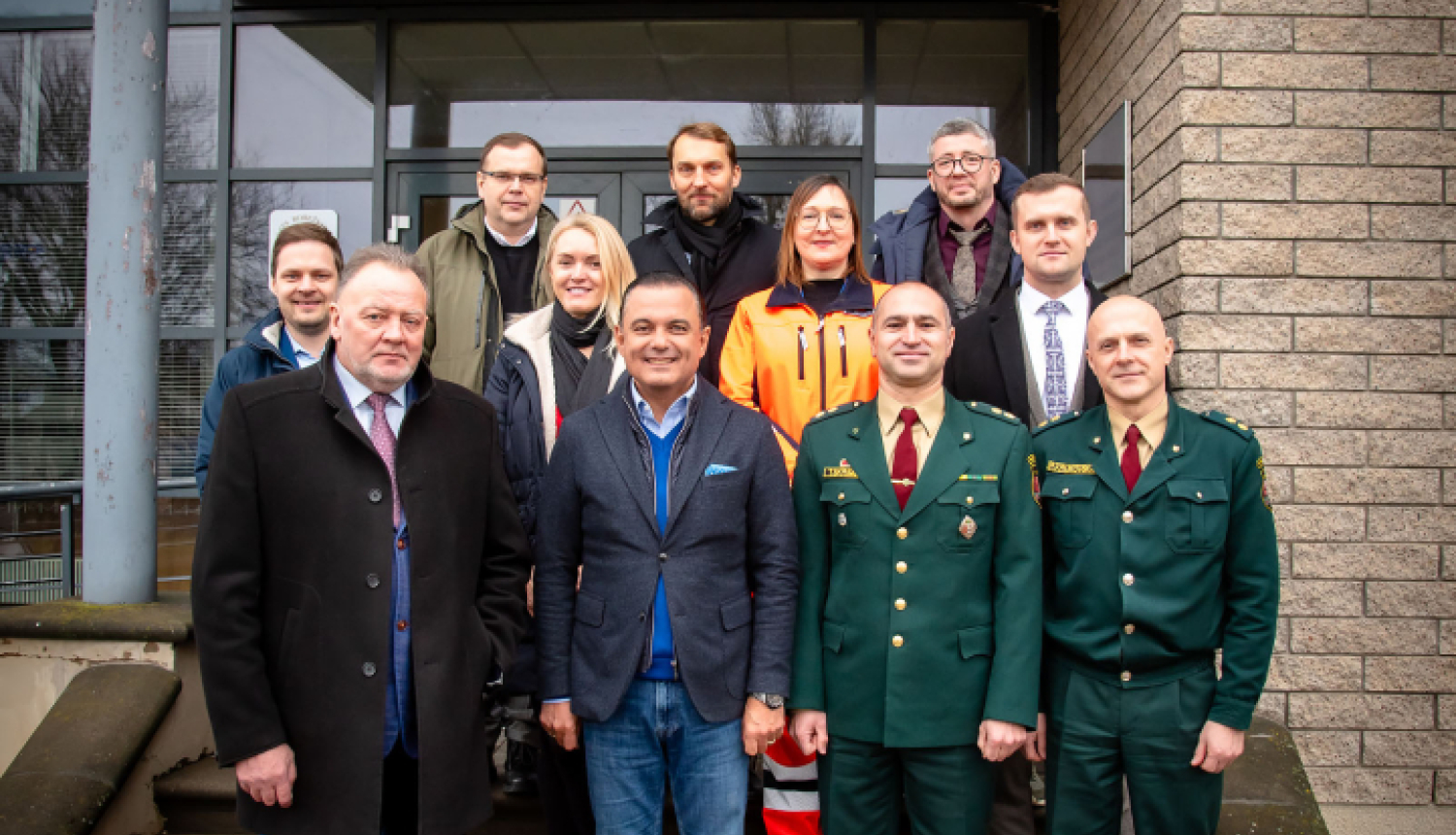 FOTO: Veselības ministrs ar robežsargiem